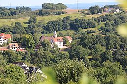 Ortsteil Rückersbach Blick auf Kirche